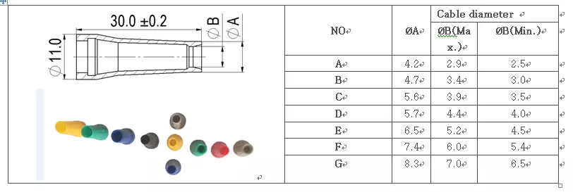 پلاستیک سری 1P PAG پلاستیک مستقیم با کمک خم 1 کلید 14pin به کابل لحیم جمع آوری برای 4.0-5.2mm