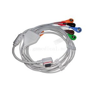 Cable / Leadwires بیمار، 3 کانال (7-Ld)، AHA، سازگار با GE SEER Light Holter.
