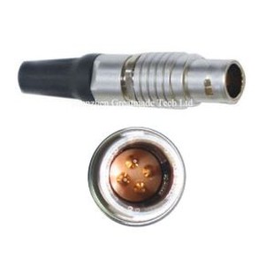 4 پین 0B اتصال فلزی هواپیمایی هوایی فلزی ، اتصال دهنده زن نر کابل کوچک ، سوکت پلاگین فشار دهنده فلزی مدور