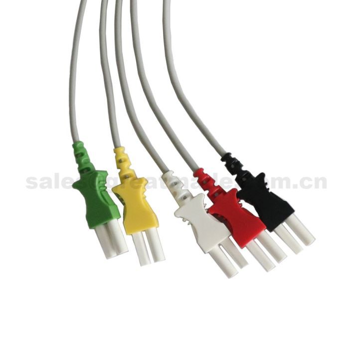 Use with 700-0007-09 Tru-Link Leadwire Sets , 5-Lead , Snap , IEC, 24in & 2PIN