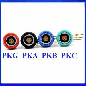 1P اتصال دهنده پزشکی PKG PKA PKB PKC 2-10pin سوکت 14 پین ثابت با آرنج 90 درجه تماس با PCB دو کلید