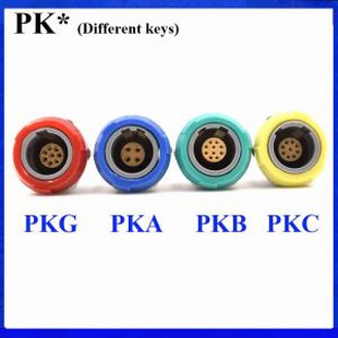 اتصال پزشکی PKG PKA PKB PKC 2-10Pin 14 پین سوکت 1P 0 40 60 80 درجه سوکت دو کلید